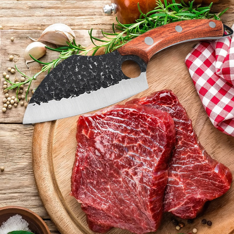 Handmade Stainless Steel Chef Knife Forged Kitchen Knives