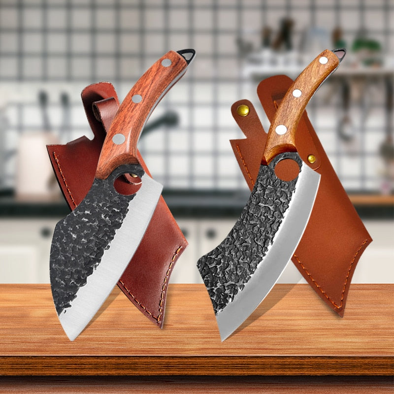 Handmade Stainless Steel Chef Knife Forged Kitchen Knives
