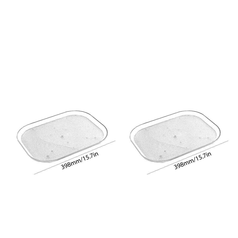 1-3 pcs Turntable Organizer For Refrigerator , 360 Rotatable Rectangle Storage Rack
