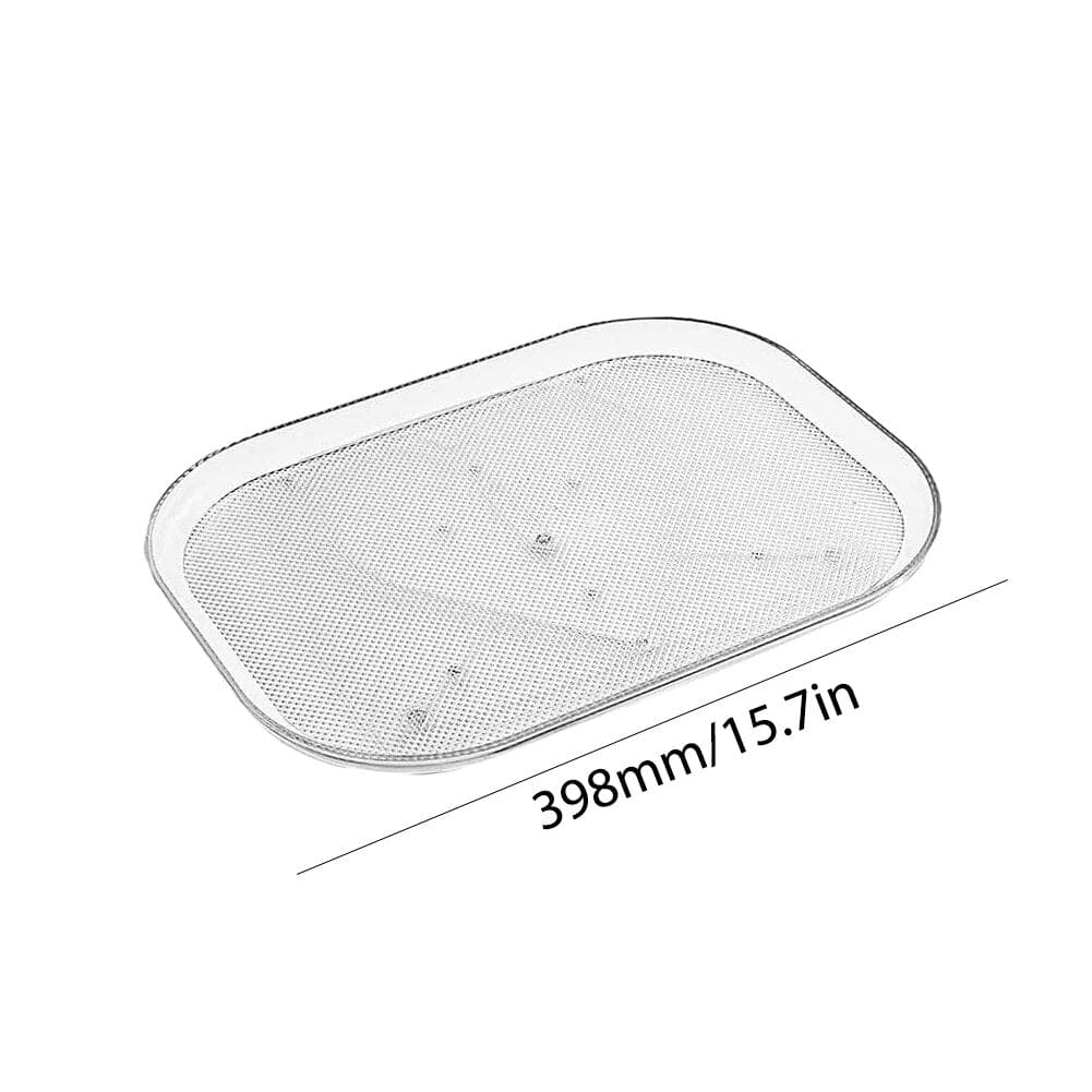 1-3 pcs Turntable Organizer For Refrigerator , 360 Rotatable Rectangle Storage Rack
